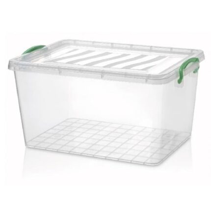 κουτί αποθήκευσης, storage box, πλαστικό κουτί αποθήκευσης, κουτί με καπάκι, κουτί με ασφάλειες, κουτί οργάνωσης, αποθηκευτικό κουτί 30L, VIOSARP, Μ-466.