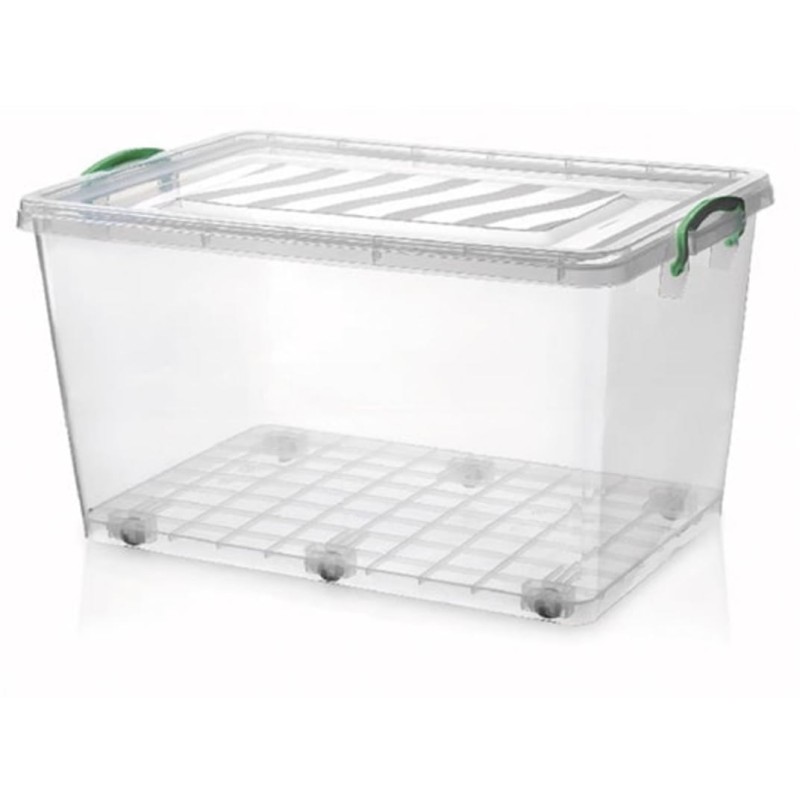 5206753007319 κουτί αποθήκευσης με ρόδες, storage box, πλαστικό κουτί αποθήκευσης, κουτί με καπάκι, κουτί με ασφάλειες, κουτί οργάνωσης, αποθηκευτικό κουτί 50L, κουτί μεταφοράς, VIOSARP, Μ-472, 5206753007319.