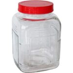 🫙   Γυάλινο Βάζο Τετράγωνο 1,95L | FY2123C - Image 2