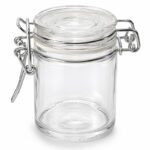 γυάλινο βαζάκι με ασφάλεια, βαζάκι 50ml, γυάλινο βαζάκι μπομπονιέρας, βαζάκι για κουφέτα, βαζάκι για βάπτιση, βαζάκι για γάμο, γυάλινο δοχείο με καπάκι, βαζάκι με μεταλλικό κλείσιμο, FY2016, 5206753014386