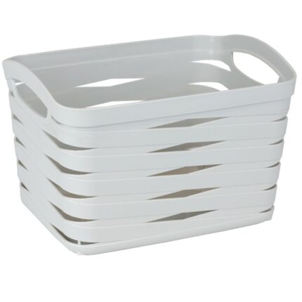 καλαθάκι αποθήκευσης 6.6L, καλάθι οργάνωσης 26x20x17, πλαστικό καλαθάκι VIOSARP, καλάθι πολλαπλών χρήσεων Μ-082, organizer σπιτιού