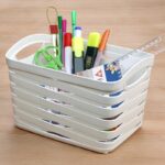 καλαθάκι αποθήκευσης 6.6L, καλάθι οργάνωσης 26x20x17, πλαστικό καλαθάκι VIOSARP, καλάθι πολλαπλών χρήσεων Μ-082, organizer σπιτιού