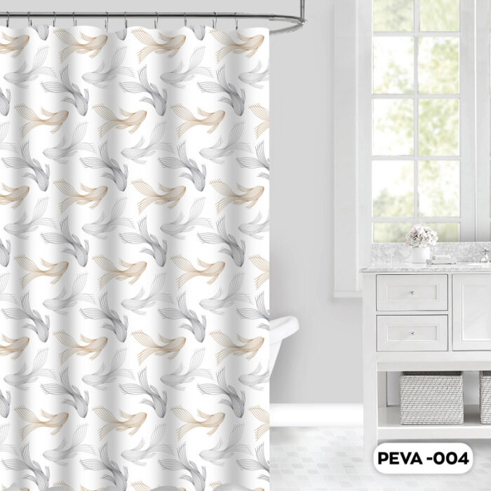 ΚΟΥΡΤΙΝΑ ΜΠΑΝΙΟΥ PEVA 180x200cm (ΜxY) ΜΕ ΣΧΕΔΙΟ