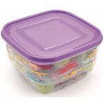φαγητοδοχείο SOFT & LOCK 2,6L, SOFT & LOCK M-894, φαγητοδοχείο M-894 VIOSARP, τετράγωνο φαγητοδοχείο 2,6L, βαθύ φαγητοδοχείο, φαγητοδοχείο με σχέδιο, δοχείο τροφίμων 2,6L, δοχείο τροφίμων 19,5x19,5x11cm, τετράγωνο δοχείο τροφίμων, φαγητοδοχείο VIOSARP, οργάνωση κουζίνας, αποθήκευση τροφίμων, 5206753030904