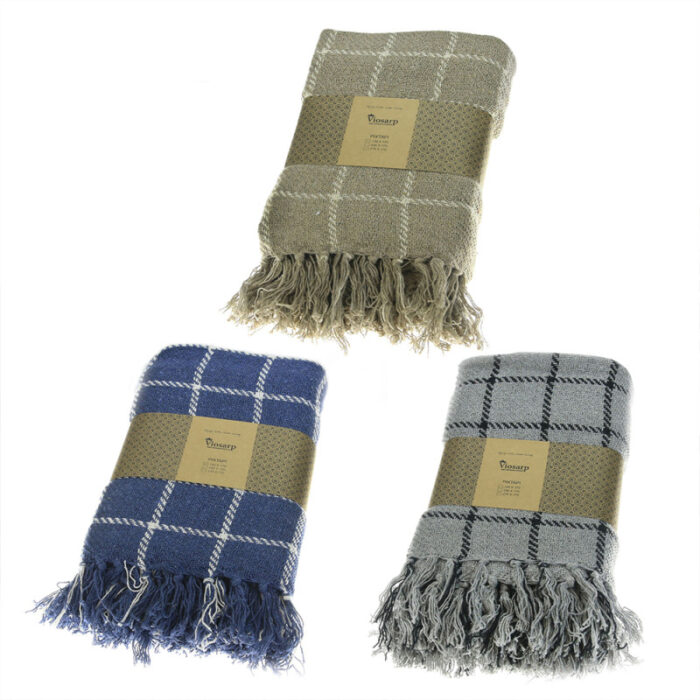 ΡΙΧΤΑΡΙ ΒΑΜΒΑΚΕΡΟ COTTON ΚΑΡΟ 230x170cm Νο31437 - Image 4