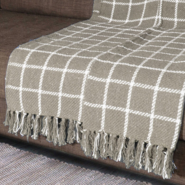 ΡΙΧΤΑΡΙ ΒΑΜΒΑΚΕΡΟ COTTON ΚΑΡΟ 270x170cm Νο31444