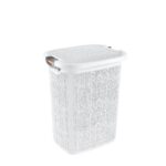 καλάθι απλύτων 60L, καλάθι ρούχων με λαβή, laundry basket 60 λίτρα, καλάθι απλύτων με ξύλινη λαβή, TR605-606