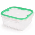 φαγητοδοχείο LOCK & FIT 2,4L, LOCK & FIT M-1074, φαγητοδοχείο με 4 ασφάλειες, τετράγωνο φαγητοδοχείο 2,4L, φαγητοδοχείο VIOSARP, M-1074 VIOSARP, δοχείο τροφίμων 2,4L, φαγητοδοχείο 20,5x20,5x10cm, δοχείο τροφίμων με ασφάλειες, τετράγωνο δοχείο τροφίμων, οργάνωση κουζίνας, 5206753033967