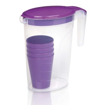 κανάτα με ποτήρια σετ, κανάτα μεζούρα 2 λίτρα, σετ κανάτα και ποτήρια, κανάτα κουζίνας, pitcher set 2L, κανάτα με ενδείξεις, κανάτα για χυμό, σετ σερβιρίσματος, αξεσουάρ κουζίνας, κανάτα με ποτήρια πλαστική.