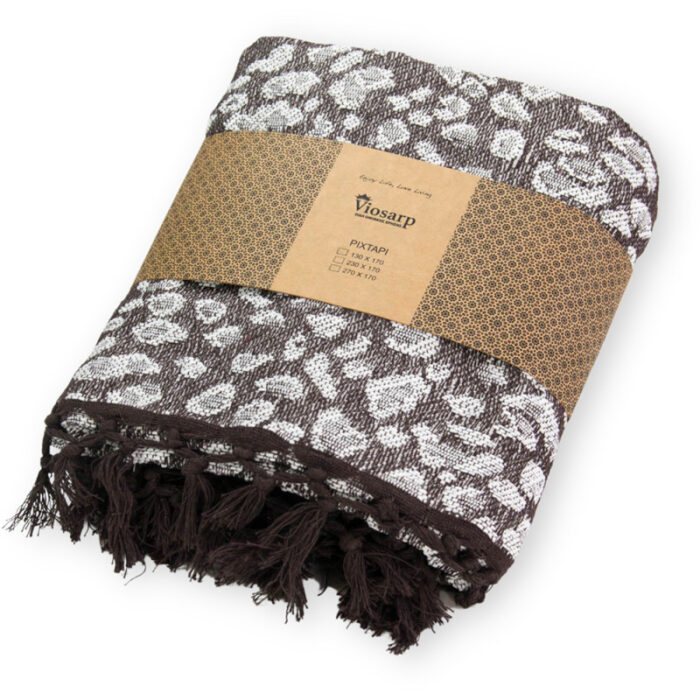 ΡΙΧΤΑΡΙ ΒΑΜΒΑΚΕΡΟ COTTON LEOPAR 230x170cm Νο35640