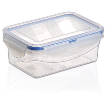 ΦΑΓΗΤΟΔΟΧΕΙΟ ΜΕ 4 ΑΣΦAΛΕΙΕΣ ΟΡΘΟΓΩΝΙΟ 450ml 14x9x5cm M-491 VIOSARP