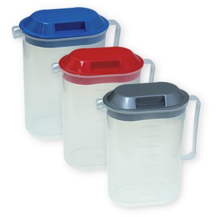 κανάτα με καπάκι 2 λίτρα, κανάτα πλαστική χρωματιστή, κανάτα νερού ψυγείου, κανάτα για χυμό, pitcher 2L με καπάκι, κανάτα αποθήκευσης ροφημάτων, κανάτα κουζίνας, αξεσουάρ σερβιρίσματος, κανάτα με λαβή, κανάτα οικιακή.