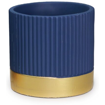 κεραμική γλάστρα lux gold, γλάστρα χρυσή 14cm, elegant flower pot, διακοσμητική γλάστρα εσωτερικού χώρου, luxury ceramic pot