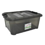 κουτί αποθήκευσης, storage box, διάφανο κουτί αποθήκευσης, πλαστικό κουτί αποθήκευσης, κουτί οργάνωσης, αποθηκευτικό κουτί 25L, κουτί με καπάκι, NEW GEN, VIOSARP, M-1803, 5206753038061.