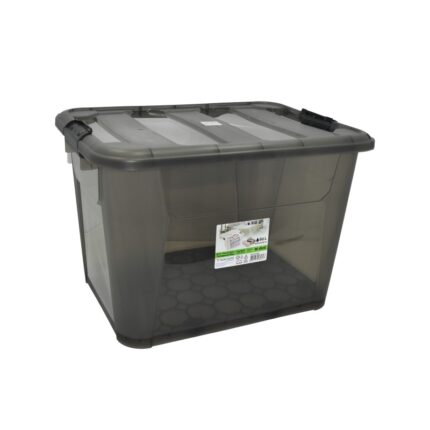 κουτί αποθήκευσης με ρόδες, storage box, διάφανο κουτί αποθήκευσης, πλαστικό κουτί αποθήκευσης, κουτί οργάνωσης, αποθηκευτικό κουτί 60L, κουτί με καπάκι, NEW GEN, VIOSARP, M-1806, 5206753038092.