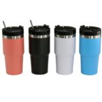 θερμός ποτήρι με καλαμάκι