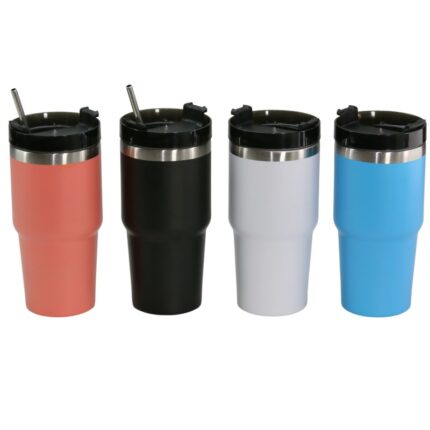 θερμός ποτήρι με καλαμάκι