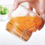 γυάλινο βάζο, βάζο αποθήκευσης 500ml, βάζο με ασφάλεια, γυάλινο δοχείο τροφίμων, δοχείο κουζίνας, βάζο VIOSARP, FY2003Y, 5206753040125.