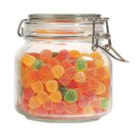 γυάλινο βάζο, βάζο αποθήκευσης 750ml, βάζο με ασφάλεια, γυάλινο δοχείο τροφίμων, δοχείο κουζίνας, βάζο VIOSARP, FY2003S, 5206753040132.