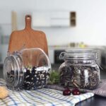 γυάλινο βάζο, βάζο αποθήκευσης 750ml, βάζο με ασφάλεια, γυάλινο δοχείο τροφίμων, δοχείο κουζίνας, βάζο VIOSARP, FY2003S, 5206753040132.