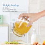 γυάλινο βάζο, βάζο αποθήκευσης 750ml, βάζο με ασφάλεια, γυάλινο δοχείο τροφίμων, δοχείο κουζίνας, βάζο VIOSARP, FY2003S, 5206753040132.