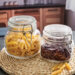 γυάλινο βάζο, βάζο αποθήκευσης 750ml, βάζο με ασφάλεια, γυάλινο δοχείο τροφίμων, δοχείο κουζίνας, βάζο VIOSARP, FY2003S, 5206753040132.