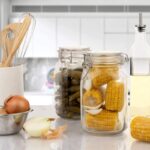 γυάλινο βάζο, βάζο αποθήκευσης 1.5L, βάζο με ασφάλεια, δοχείο κουζίνας, γυάλινο δοχείο τροφίμων, βάζο FY2003L, 5206753040156.