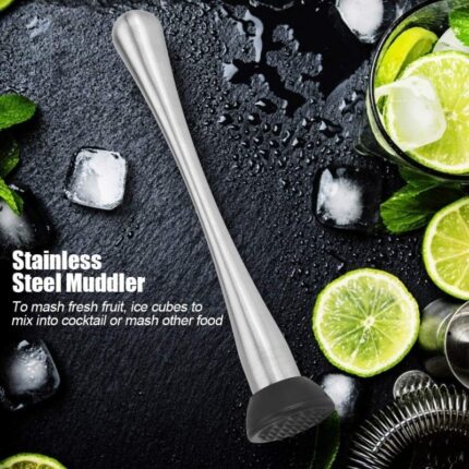 γουδοχέρι inox, muddler inox, γουδοχέρι για κοκτέιλ, ανοξείδωτο γουδοχέρι, γουδοχέρι 23cm, muddler 23cm, εργαλείο bar, εργαλείο cocktail, VC2312, VIOSARP, ανοξείδωτο εργαλείο κουζίνας, 5206753041221