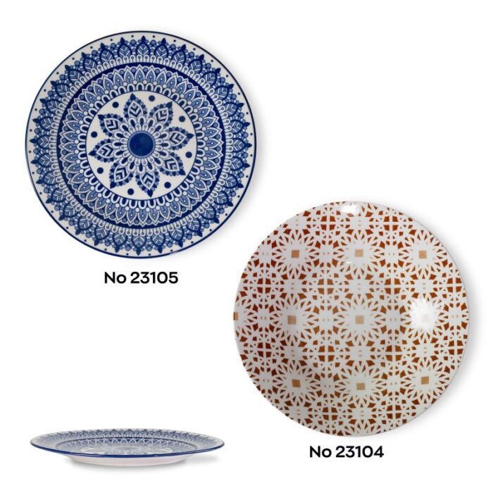 ΠΙΑΤΟ ΠΟΡΣΕΛΑΝΗ DESIGN ΦΑΓΗΤΟΥ ΡΗΧΟ 9 in - 23 cm - Image 2