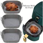 Φόρμα Σιλικόνης Air Fryer Τετράγωνη 21x21x7cm VC2403 - Image 6