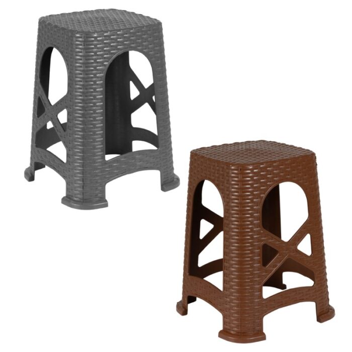 ΣΚΑΜΠΟ RATTAN ΤΕΤΡΑΓΩΝΟ Α ΠΟΙΟΤΗΤΑ 35,5x35,5x45cm Νο44659