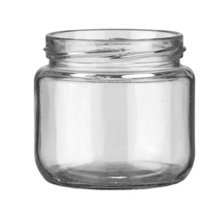 βάζο γυάλινο 370ml, γυάλινο βάζο Φ82, βάζο για μέλι, βάζο για μαρμελάδα, βάζο για γλυκά του κουταλιού, βάζο για σάλτσες, βάζο αποθήκευσης τροφίμων, γυάλινο βάζο για μπομπονιέρα, καπάκι Φ82, VIOSARP, 5206753053033