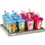 Παιδικό Ποτήρι Χρωματιστό με Καλαμάκι – ΤΡ513 - Image 2