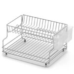 πιατοθήκη ανοξείδωτη διώροφη