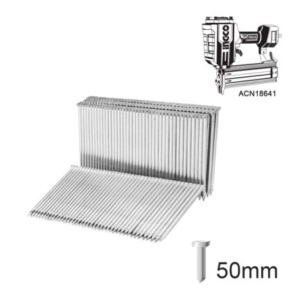 καρφιά αεροκαρφωτικού 50mm, συνδετήρες 2.2mm, staples 1000 τεμ, ανταλλακτικά αεροκαρφωτικού, καρφιά ξύλου, αεροκαρφωτικό ACN18641