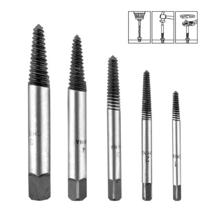 εξωλκείς βιδών σετ, εξωλκείς 3-18mm, εργαλεία αφαίρεσης βιδών, εξωλκείς μετάλλου, ASE008, σετ 5 τεμαχίων, εργαλεία χειρός