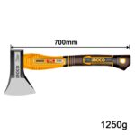 τσεκούρι INGCO, τσεκούρι σφυρήλατο, τσεκούρι 1250g, τσεκούρι 1.25kg, τσεκούρι 70cm, τσεκούρι fiberglass, τσεκούρι με λαβή υαλοβάμβακα, ατσάλινο τσεκούρι, τσεκούρι για ξύλα, τσεκούρι κοπής ξύλων, επαγγελματικό τσεκούρι, εργαλεία INGCO, HAX0811250