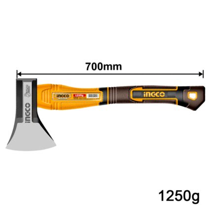 τσεκούρι INGCO, τσεκούρι σφυρήλατο, τσεκούρι 1250g, τσεκούρι 1.25kg, τσεκούρι 70cm, τσεκούρι fiberglass, τσεκούρι με λαβή υαλοβάμβακα, ατσάλινο τσεκούρι, τσεκούρι για ξύλα, τσεκούρι κοπής ξύλων, επαγγελματικό τσεκούρι, εργαλεία INGCO, HAX0811250