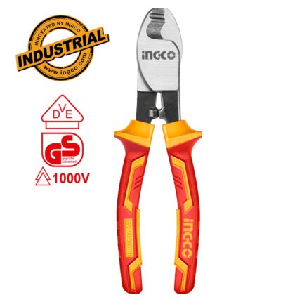 κόφτης καλωδίων VDE, κόφτης ηλεκτρολόγου 160mm, μονωμένος κόφτης καλωδίων, εργαλείο ηλεκτρολόγου 1000V, cable cutter VDE, Cr-V κόφτης καλωδίων, επαγγελματικός κόφτης καλωδίων, HICCB28160.