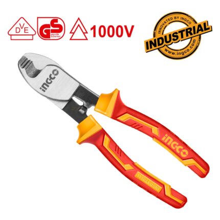 κόφτης καλωδίων VDE, κόφτης ηλεκτρολόγου 160mm, μονωμένος κόφτης καλωδίων, εργαλείο ηλεκτρολόγου 1000V, cable cutter VDE, Cr-V κόφτης καλωδίων, επαγγελματικός κόφτης καλωδίων, HICCB28160.