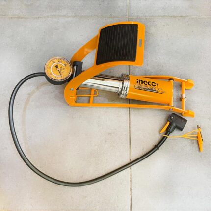 τρόμπα ποδιού, τρόμπα αέρος, air pump 120 PSI, τρόμπα ελαστικών, τρόμπα ποδηλάτου, τρόμπα αυτοκινήτου, αντλία αέρος, ποδοκίνητη τρόμπα, εργαλείο φουσκώματος, τρόμπα με μανόμετρο.