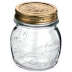 Βάζο Γυάλινο με Χρυσό Καπάκι 150ml FY9138-S3609F VIOSARP – 5206753014485
