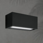 ΑΠΛΙΚΑ ΤΟΙΧΟΥ 2XΕ27 250X110X10 IP54 ΜΑΥΡΗ UP DOWN ARTE ILLUMINA AMIGO