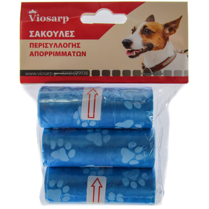 PET ΣΑΚΟΥΛΕΣ ΑΠΟΡΡΙΜΜΑΤΩΝ ΣΧΕΔΙΟ ΣΕΤ 3x 42 ΤΜΧ VC1756 VIOSARP