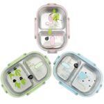 ΦΑΓΗΤΟΔΟΧΕΙΟ ΑΝΟΞΕΙΔΩΤΟ LUNCH BOX ΟΡΘΟΓΩΝΙΟ ΜΕ ΧΩΡΙΣΜΑ ΚΑΙ ΚΟΥΤΑΛΙ ΧΡΩΜΑΤΙΣΤΟ ΣΧΕΔΙΟ 720ΜL 21x15x6,5cm VIOSARP