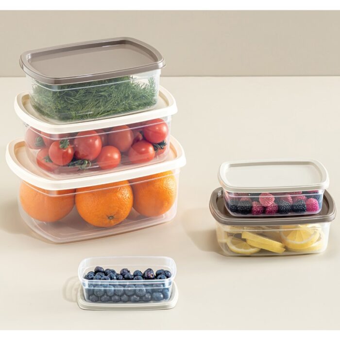 ΦΑΓΗΤΟΔΟΧΕΙΟ EASYBOX ΟΡΘΟΓΩΝΙΟ ΣΕΤ 4 ΤΕΜ 250ml-500ml-750ml-1200ml No659 VIOSARP