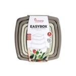 ΦΑΓΗΤΟΔΟΧΕΙΟ EASYBOX ΤΕΤΡΑΓΩΝΟ ΣΕΤ 4 ΤΕΜ 275ml-500ml-850ml-1350ml No662 VIOSARP