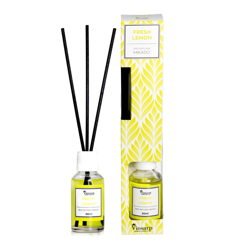 5206753050391 αρωματικό χώρου Fresh Lemon, αρωματικό με sticks, reed diffuser 30ml, αρωματικό λεμόνι, diffuser χώρου, αρωματικά στικ, αρωματικό μπάνιου, αρωματικό γραφείου, fresh lemon diffuser, 5206753050391
