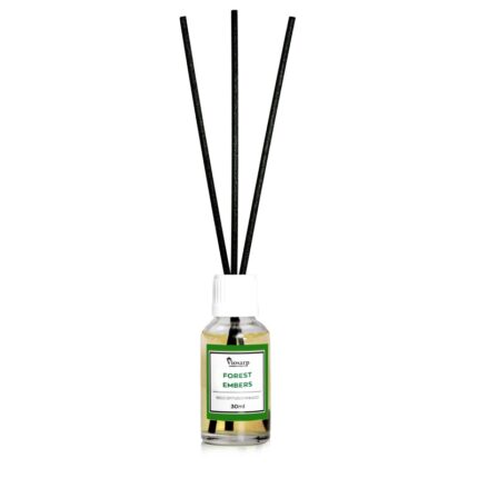 αρωματικό χώρου Forest Embers, αρωματικό με sticks, reed diffuser 30ml, ξυλώδες άρωμα χώρου, diffuser χώρου, αρωματικά στικ, αρωματικό σπιτιού, αρωματικό γραφείου, forest embers diffuser, 5206753050438.