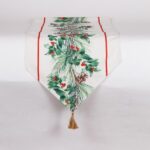 Ράνερ με Berries και Γκι 40x150cm – Χριστουγεννιάτικο Τραπεζομάντηλο